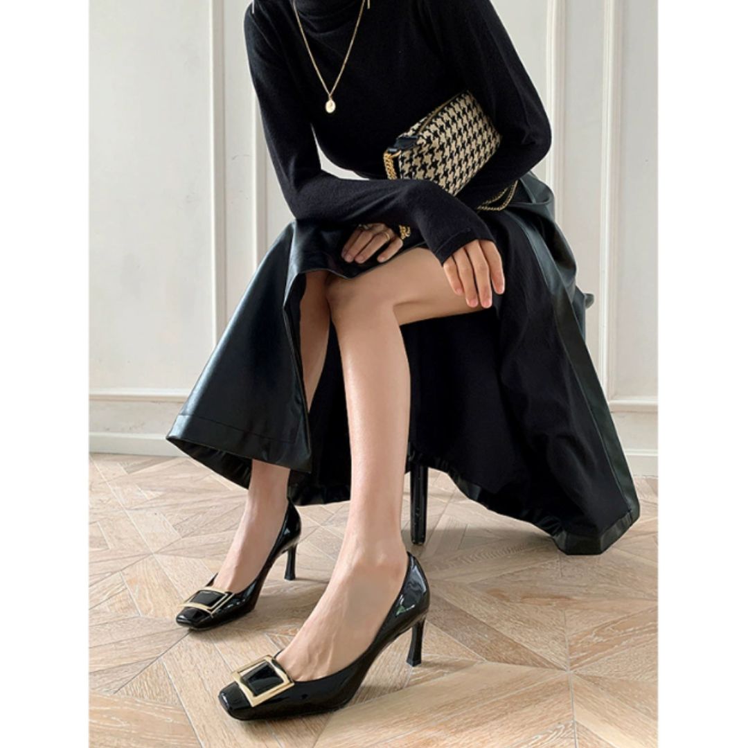 Elisabeth - Elegant Mid-Heel Sandals with Square Toe