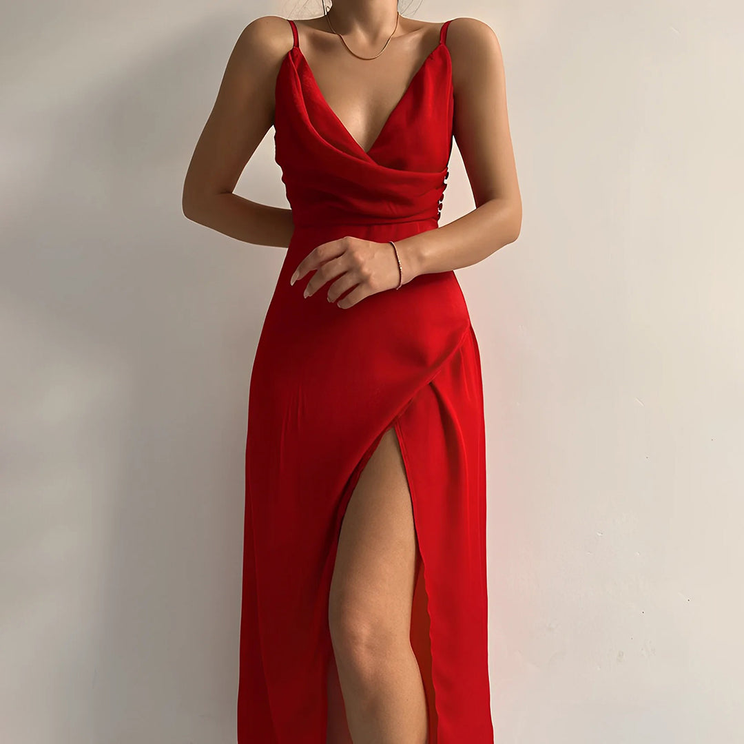 Elegant Andrea Dress for Women – A Cut that Highlights Body Curves, Versatile for the Office and Evening