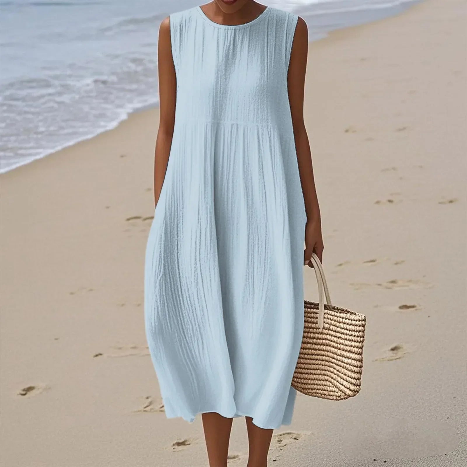 Sienna Midi Dress for a Relaxed Summer Style