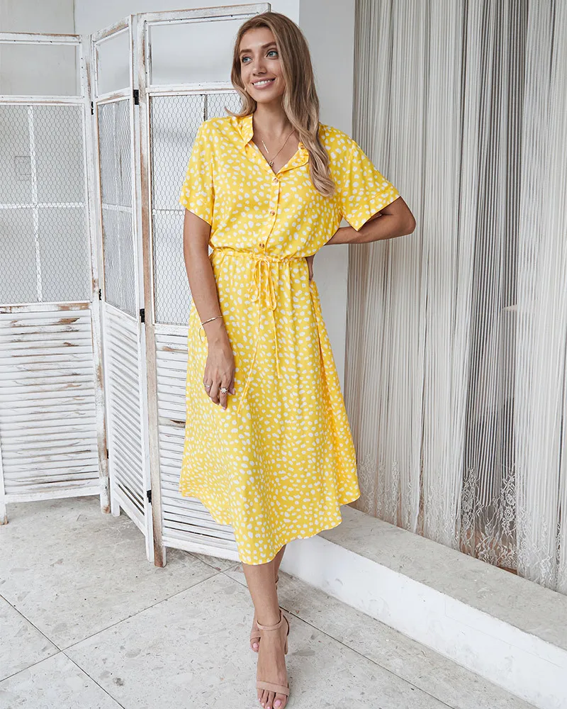 Maria | Summer Dress - Shirt Style