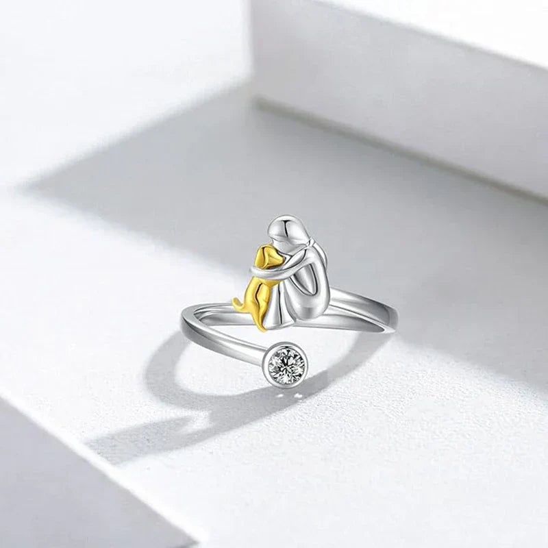 Ewelina - Ring with Dog Icon