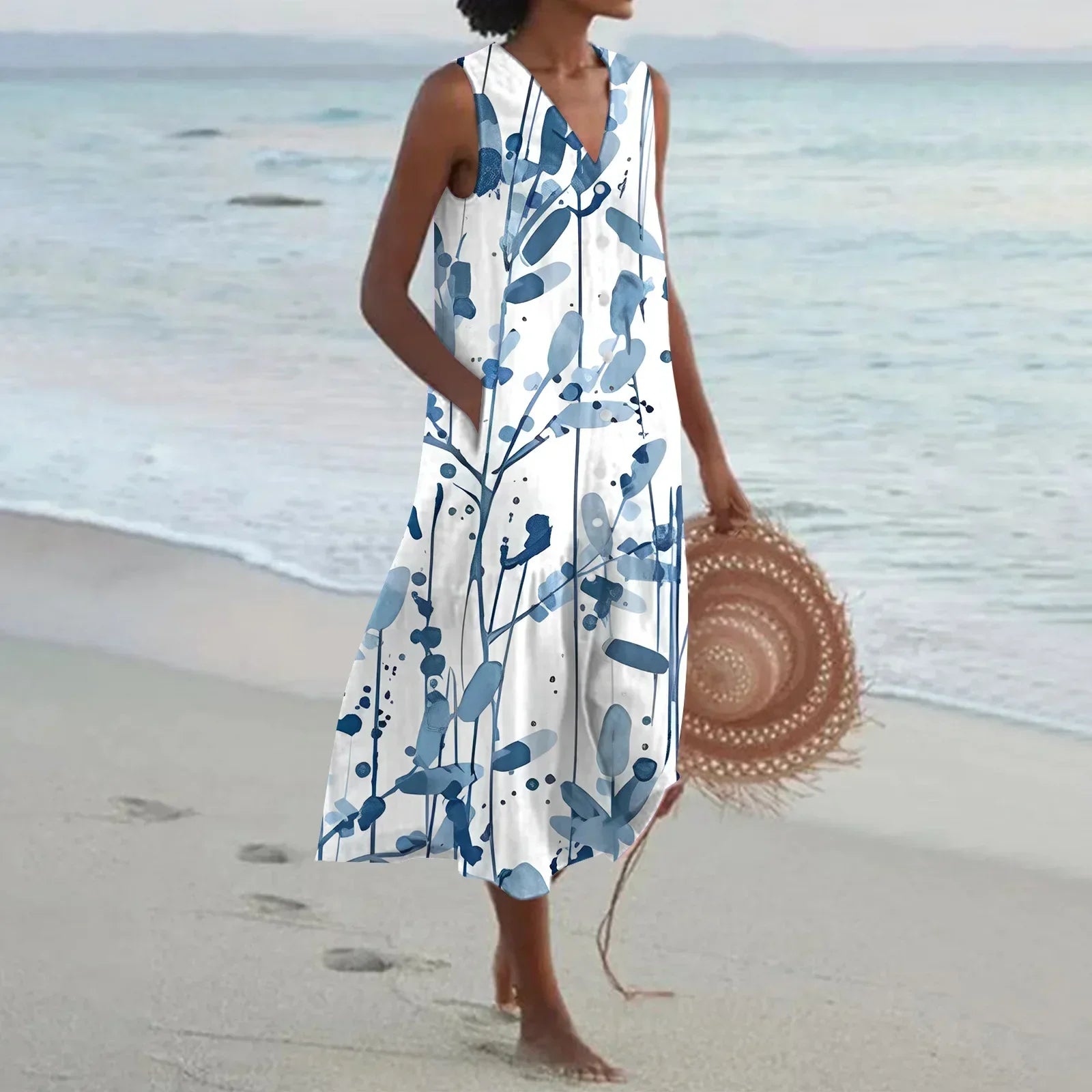 Giulia | Floral A-Line Long Summer Dress
