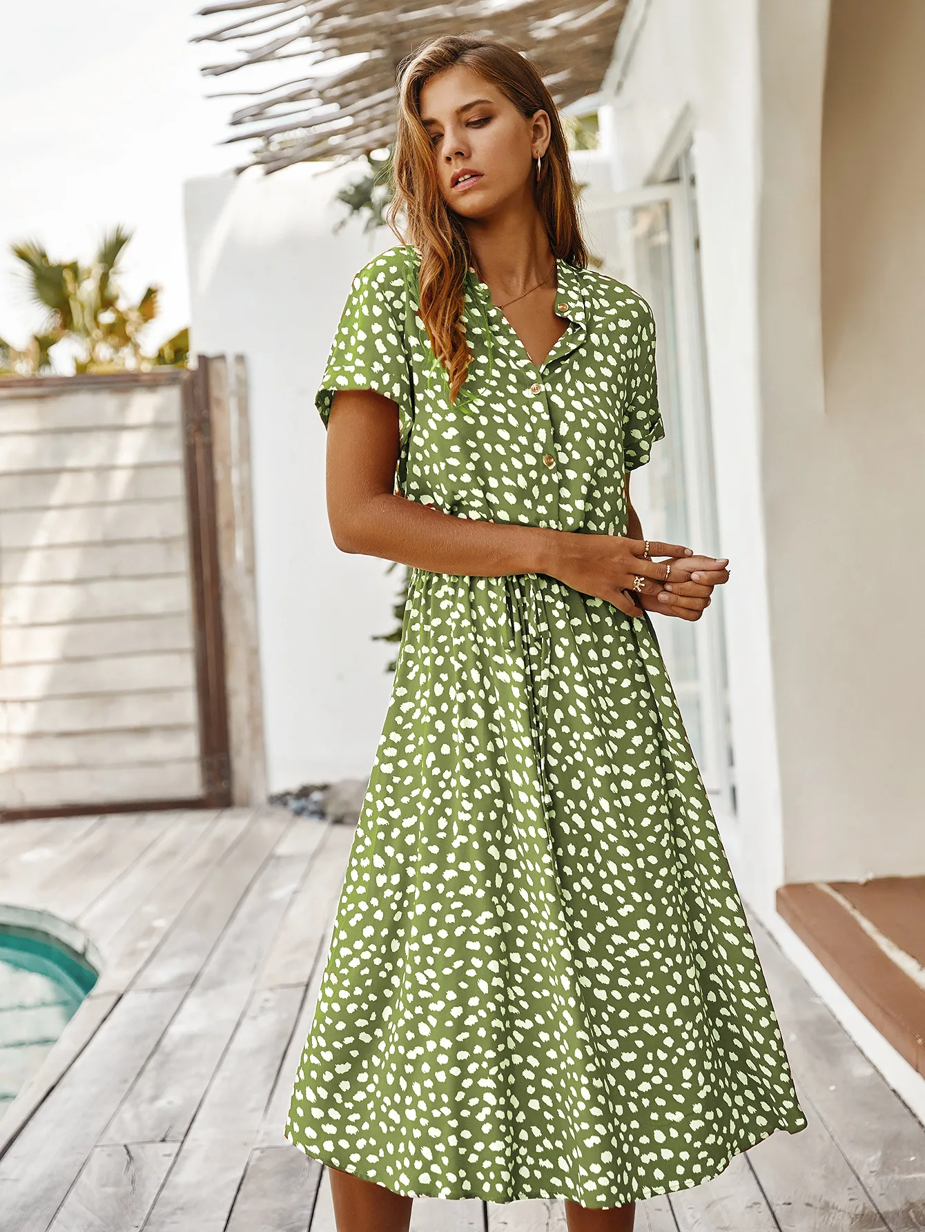 Maria | Summer Dress - Shirt Style
