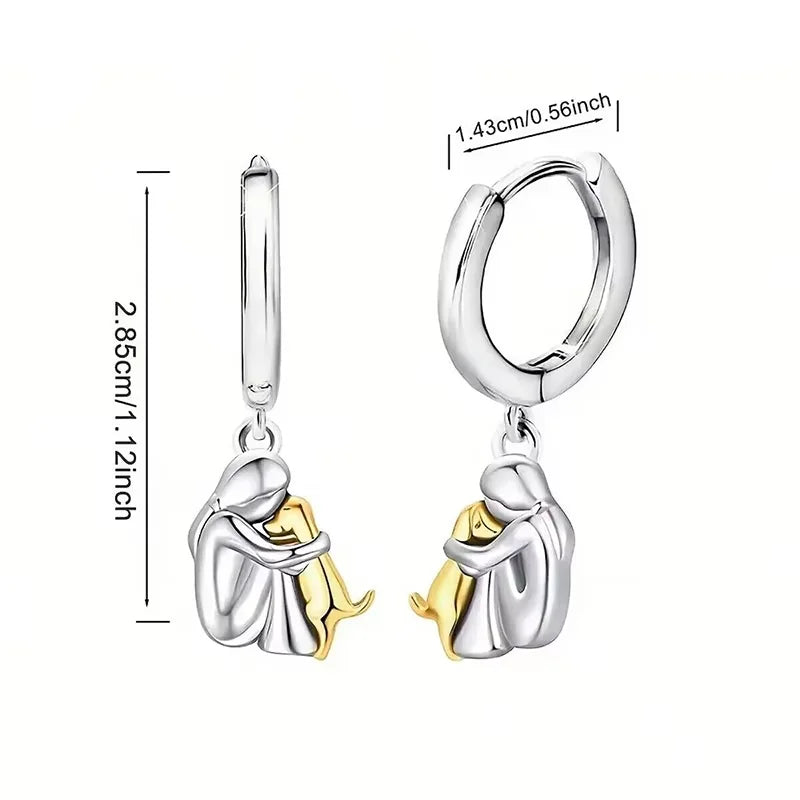 Julita - Earrings with a Dog Icon