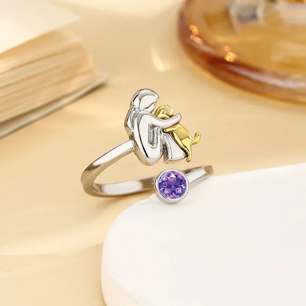 Ewelina - Ring with Dog Icon