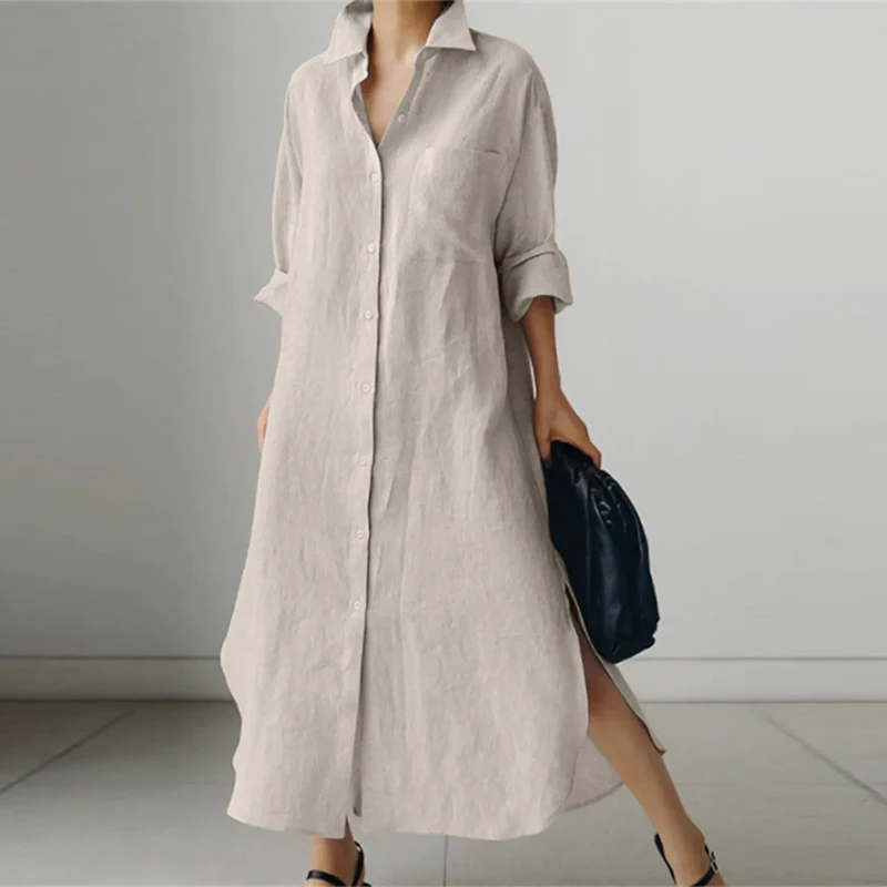 Maria | Relaxed Oversized Shirt Dress