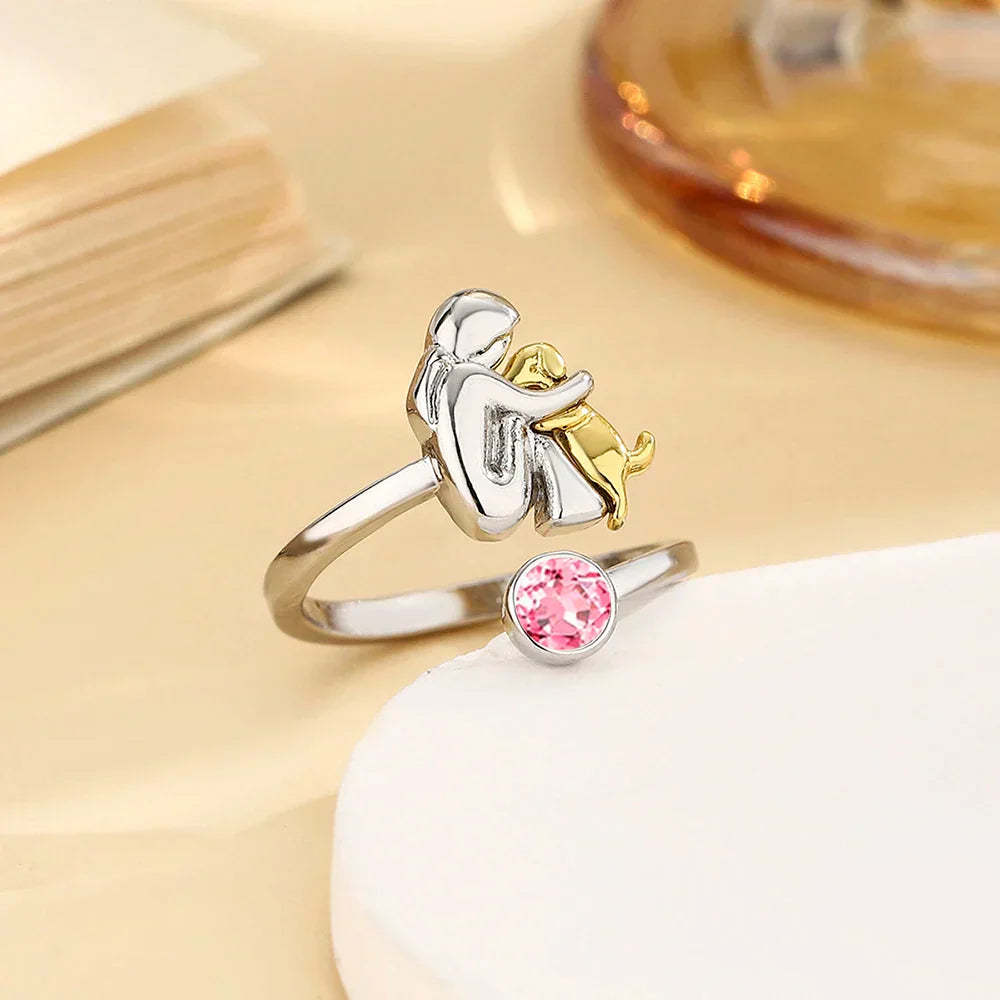 Ewelina - Ring with Dog Icon