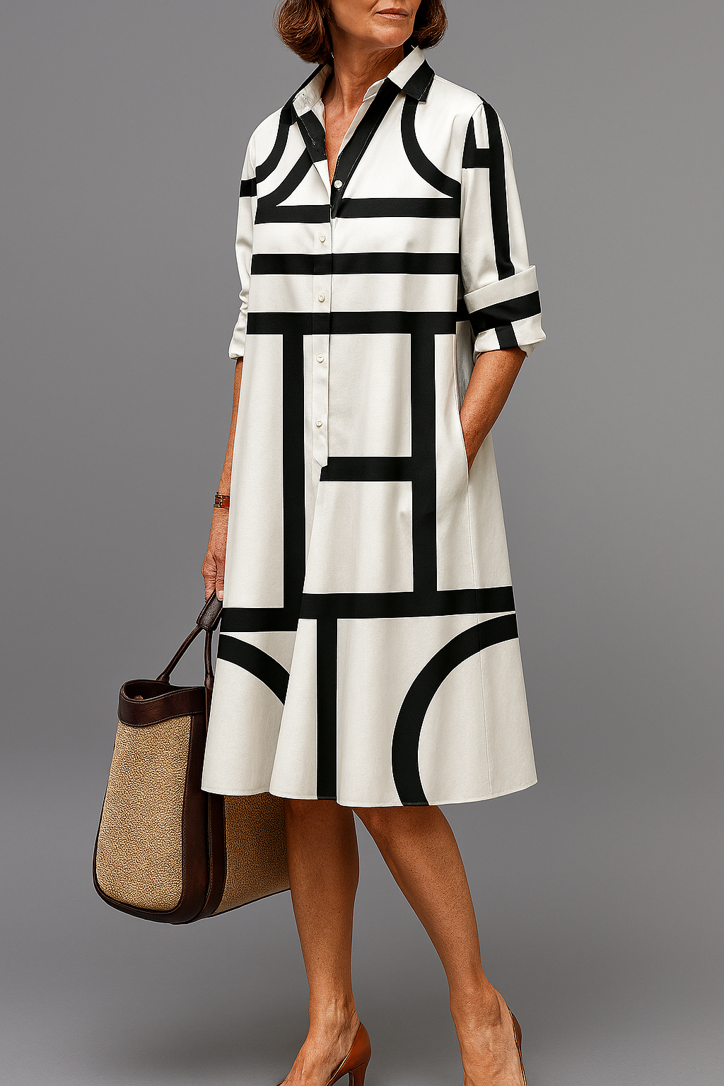 BLANCA - MIDI DRESS WITH PRINT
