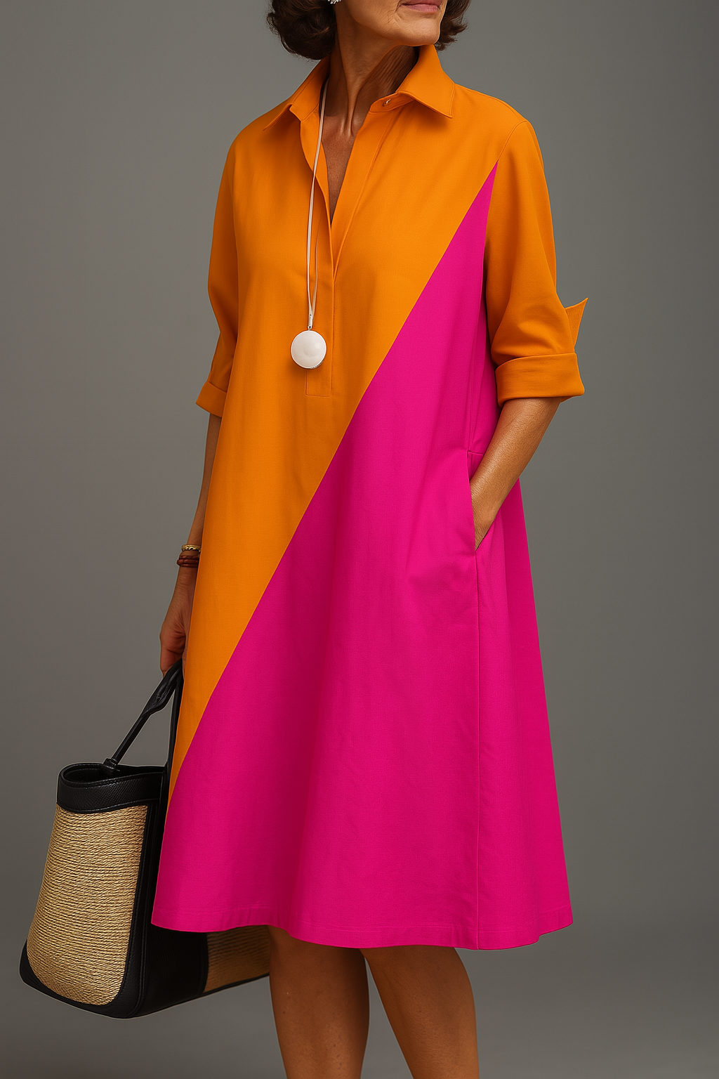 HELENA - MIDI DRESS WITH PRINT