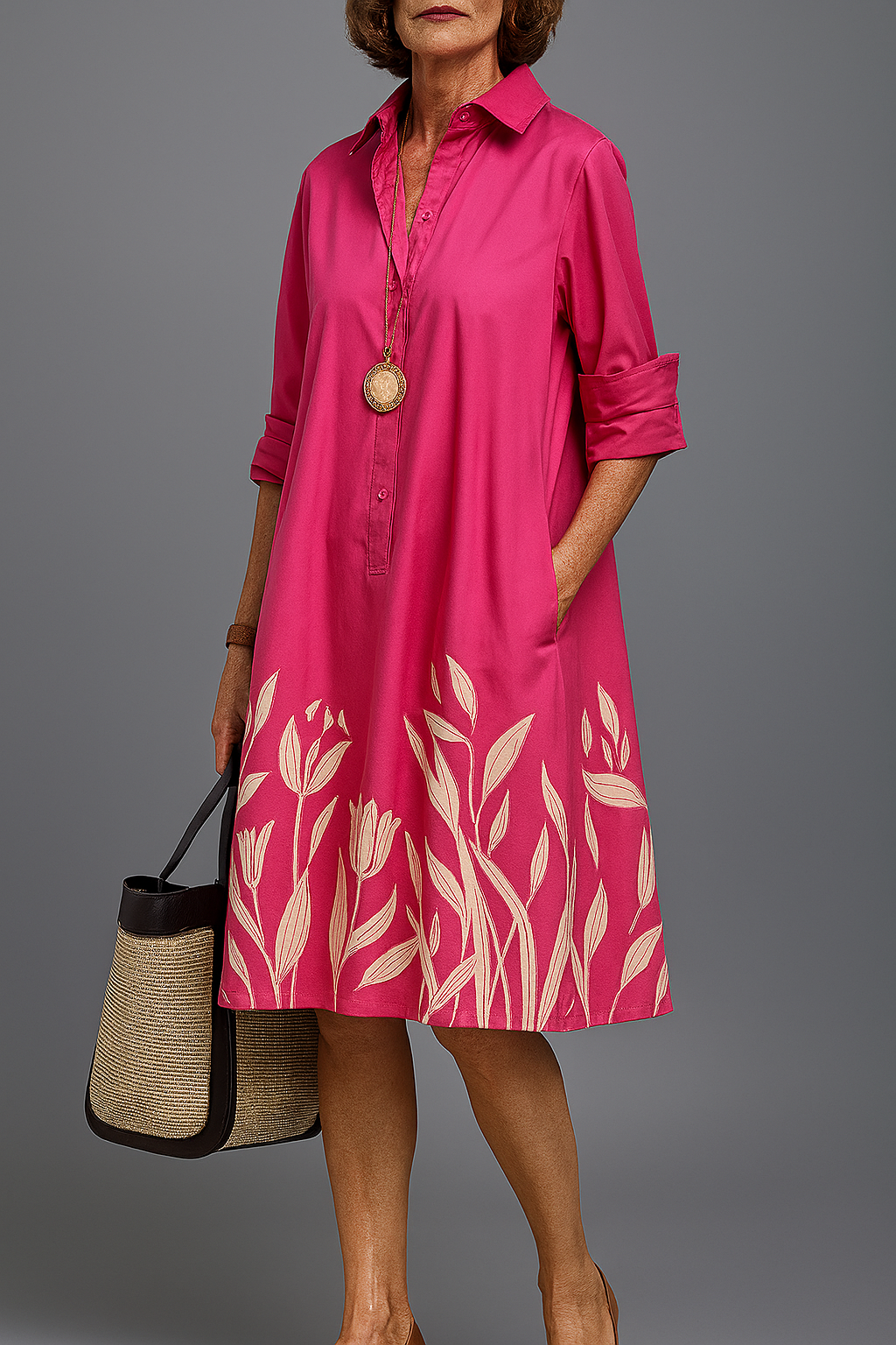 LIRA - PRINTED MIDI DRESS