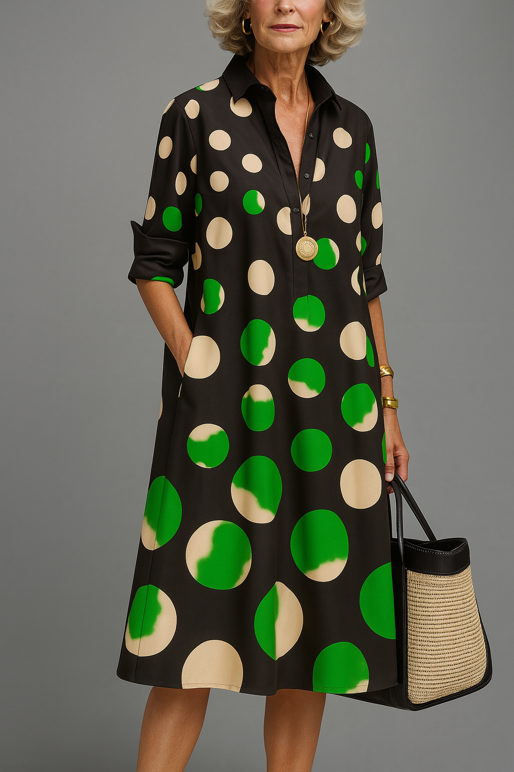 DANIELA - MIDI DRESS WITH PRINT