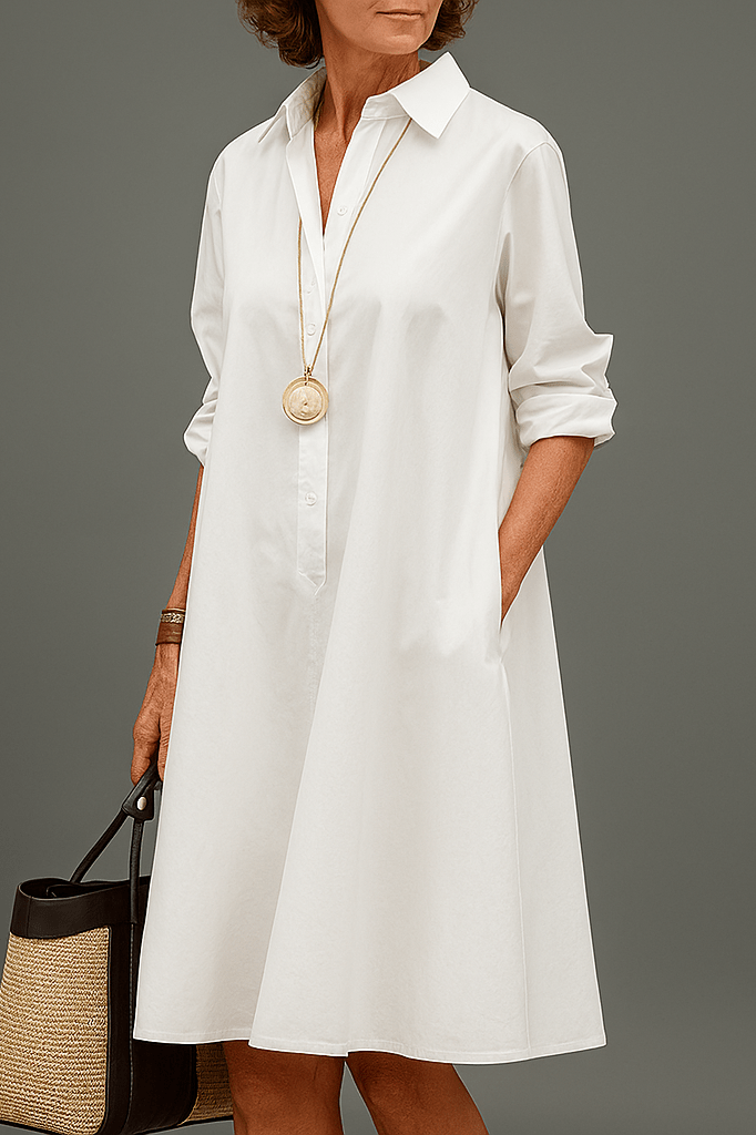 INÉS - MIDI DRESS WITH PRINT