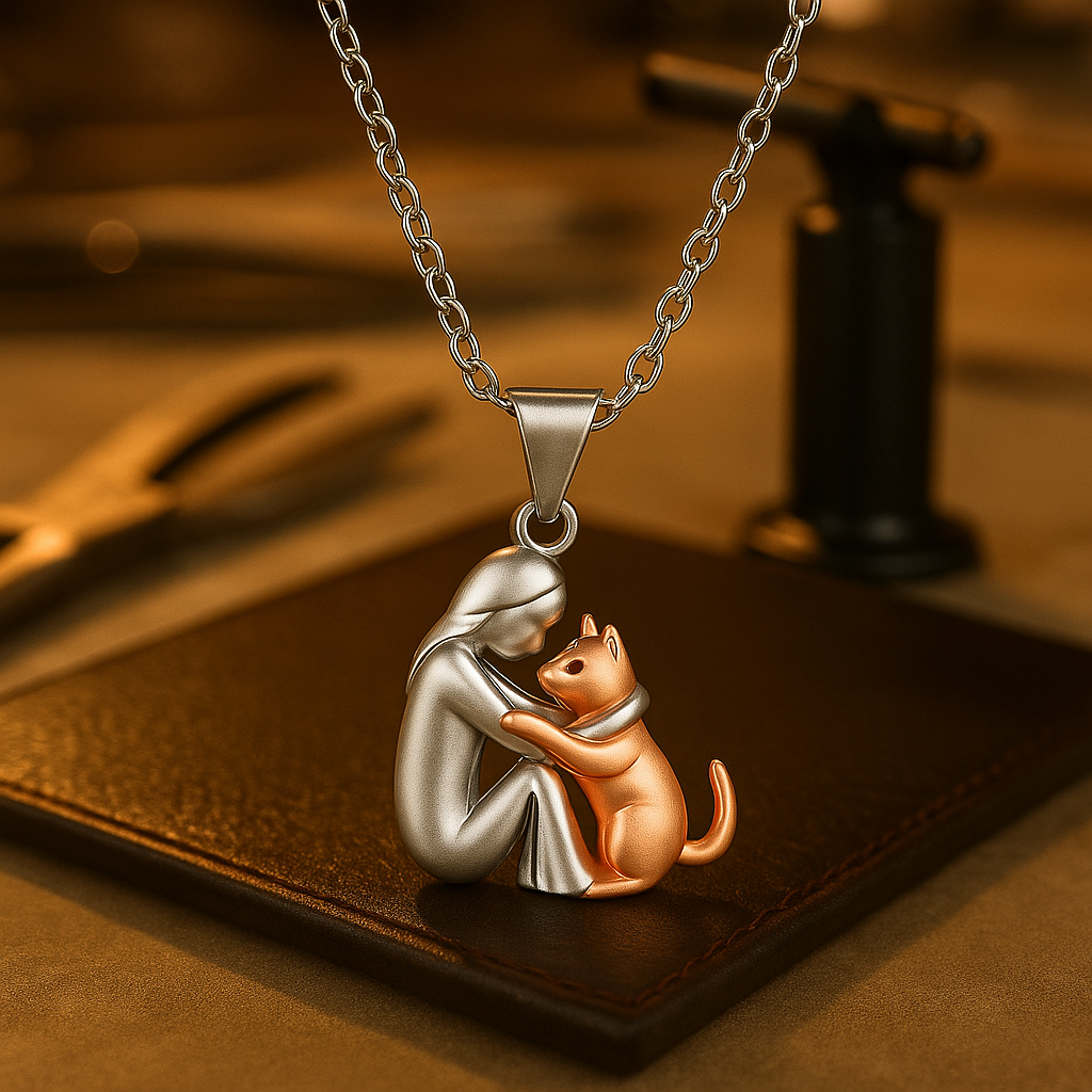 Karolina - Cat-Shaped Pendant Necklace
