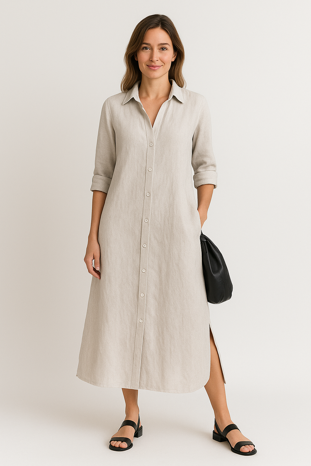Maria | Relaxed Oversized Shirt Dress