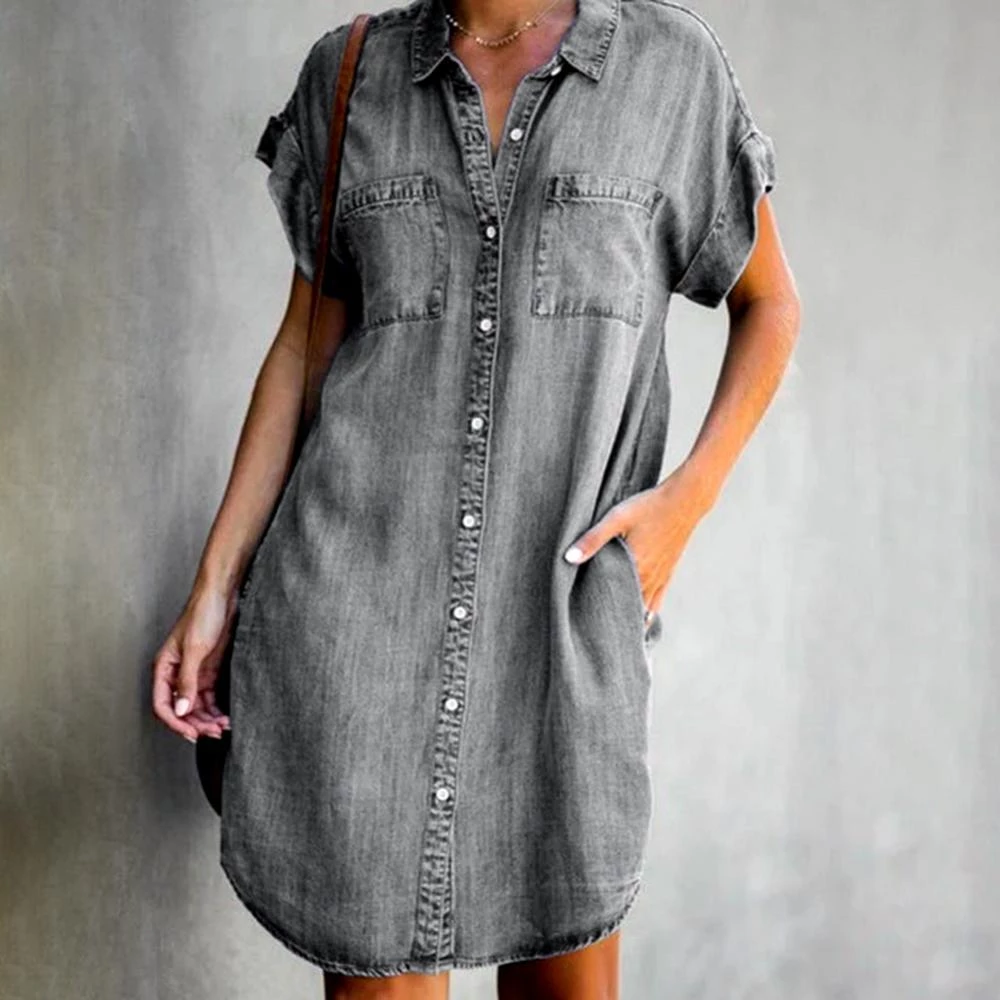 Maria | Stylish Modern Denim Dress