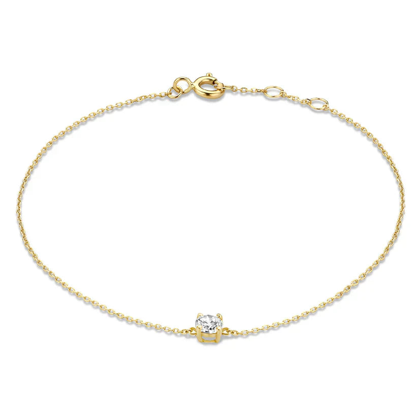 Moissanite Bracelet Clea | Gold