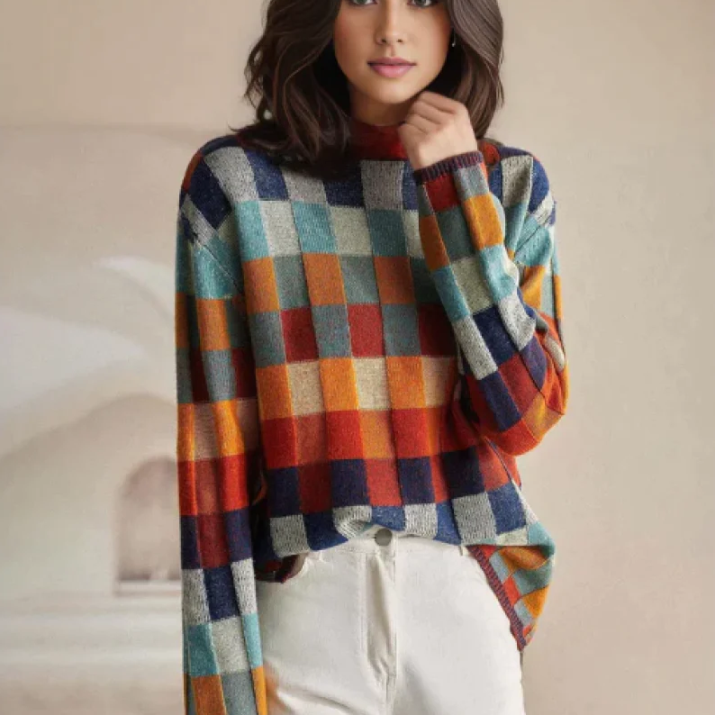 Elise - Soft Cashmere Roll Neck Jumper