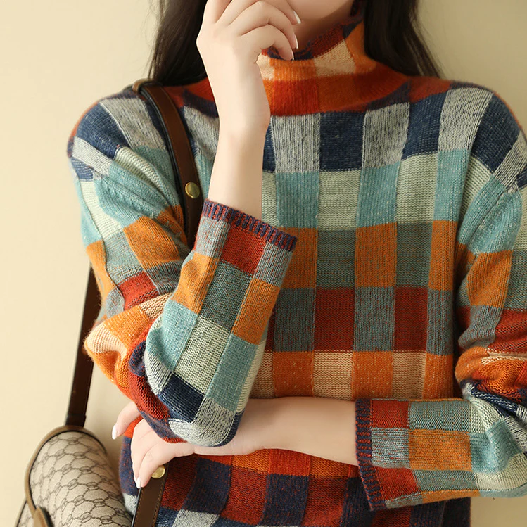Elise - Soft Cashmere Roll Neck Jumper