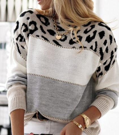 Lela - Bold Leopard Jumper