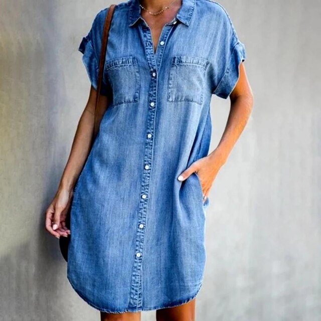 Maria | Stylish Modern Denim Dress