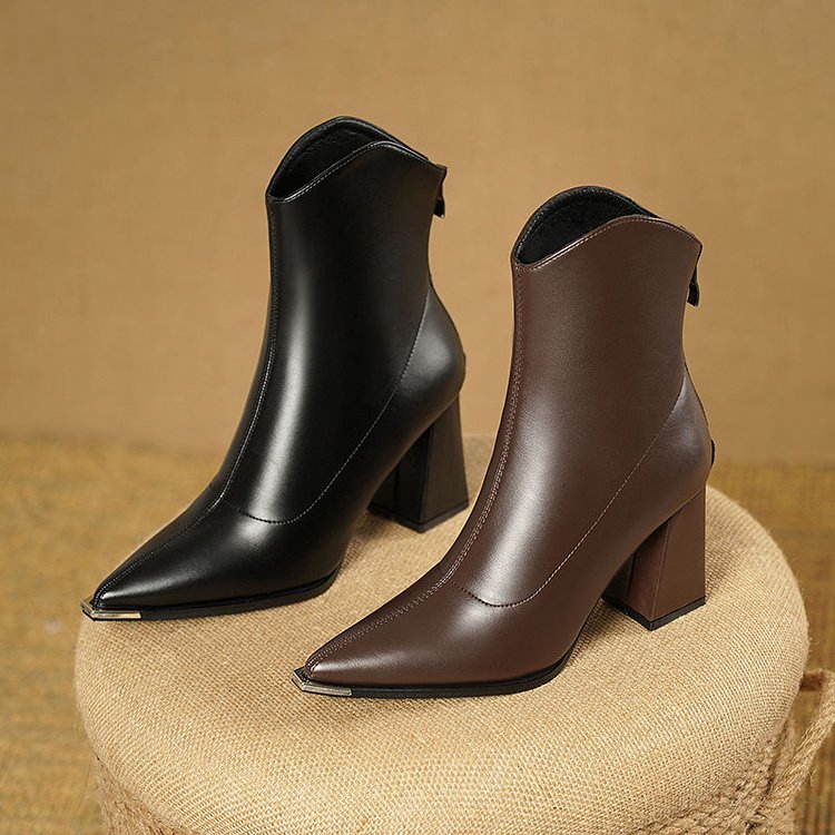 Grace - Chrome Tip Chelsea Boots