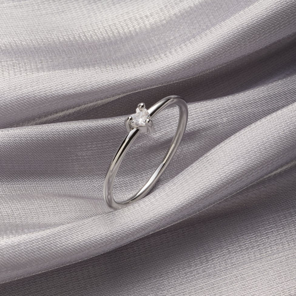 Kleine Liebe Crystal Heart Ring