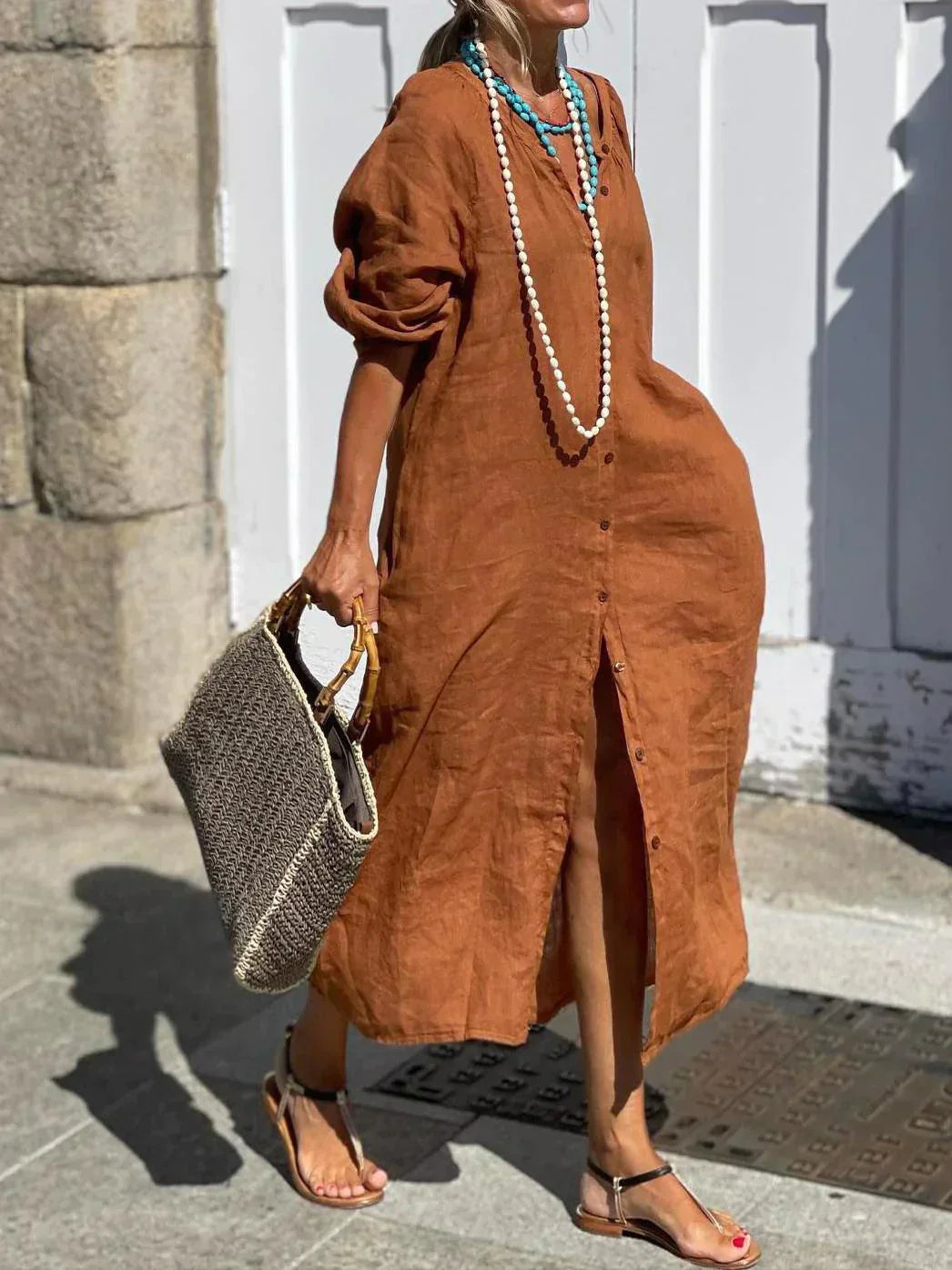 Maria | Linen Ball Dress